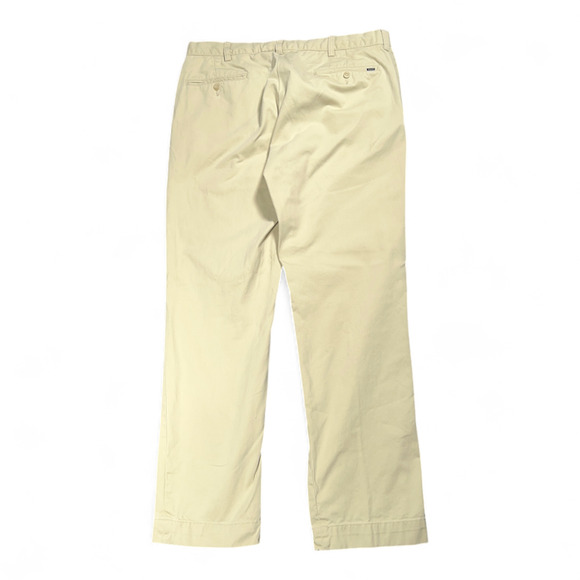 Polo Ralph Lauren Pants Mens 35x31 Brown Classic Fit Chino Flat Front - Picture 2 of 12